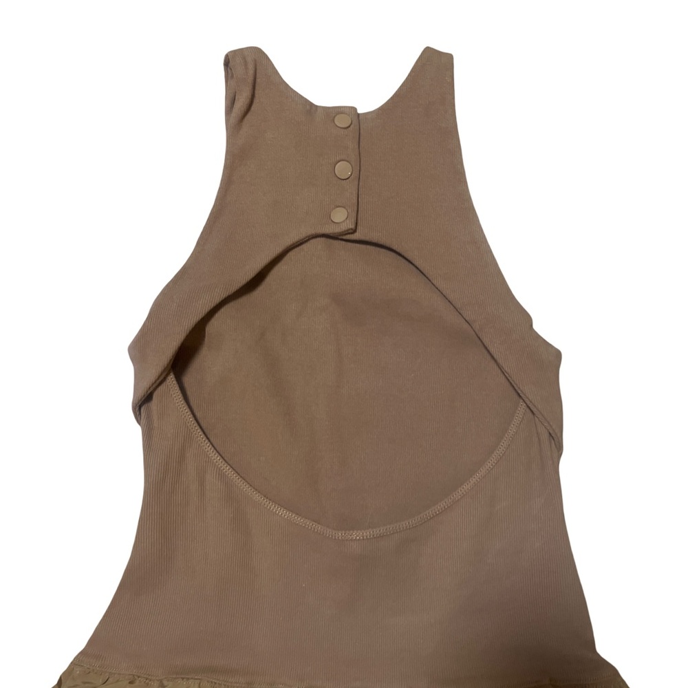 NWT Free People Movement Plie Onesie Jumpsuit Brown Size Large - Picture 9 of 11